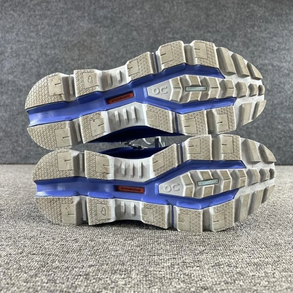 On Cloud Cloudrock Shoes Mens 9 Blue Waterproof Hiking High Top Boots Sneakers